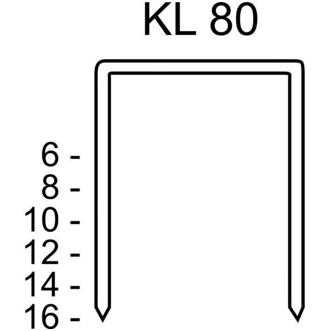 Agrafes KL 80/16 CNK