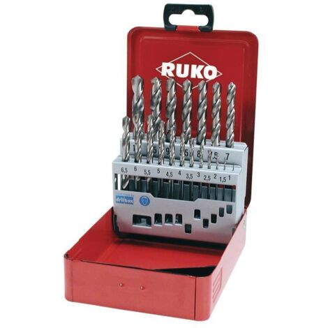 Jeu de forets hélicoïdaux HSS-G 1-10 mm avec coupe cruciforme (1/4)
