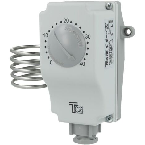 Thermostat d'ambiance GRT/7 RT – Plage de travail 0 à +40°C – Réglage extérieur – Pour chauffage sanitaire – Imit