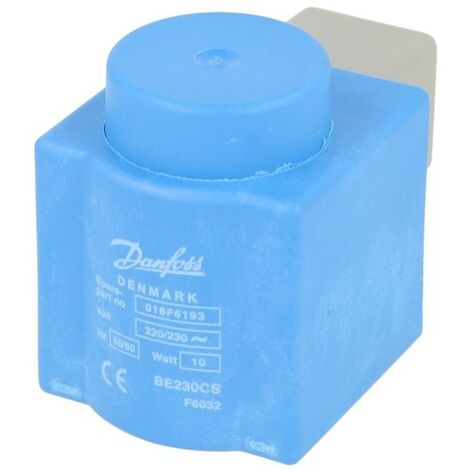 Danfoss – Bobine magnétique 230V AC – Fréquence 50/60 Hz – Protection IP67 pour environnements exigeants – Non compatible avec EV 215/225 - 018F6193