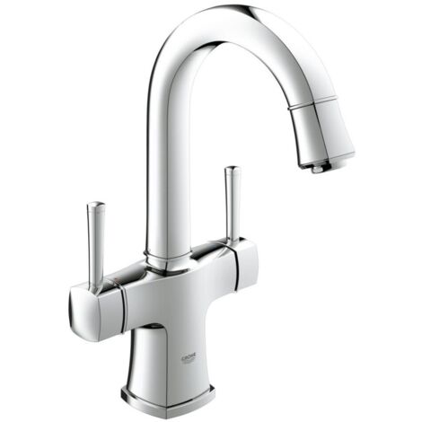Mitigeur de lavabo à 2 poignées L chromé Grandera (1/3)
