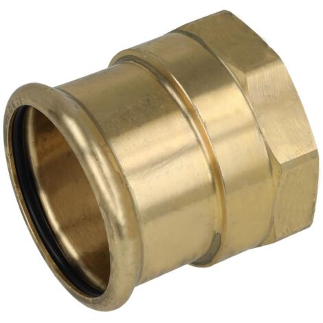 Raccord à sertir en cuivre manchon de transition 54 mm x 2'' FF contour M