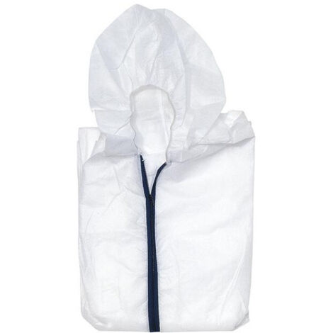 Combinaison de protection jetable taille XL avec capuche (1/2)