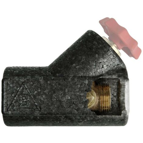 Coque d’isolation EPP DN15 pour vannes et robinets avec filetage mâle