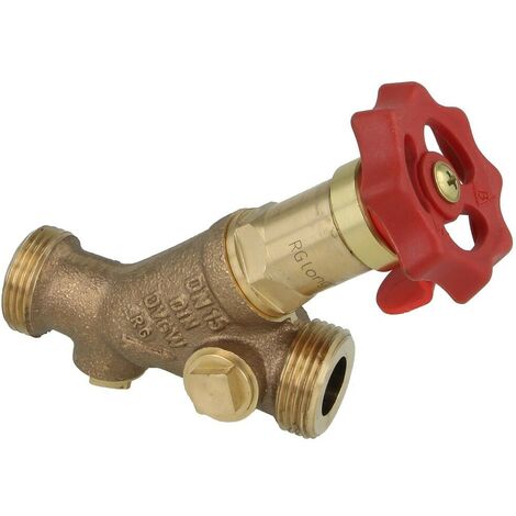 Robinet KFR en laiton rouge DN15 filetage mâle 3/4’’