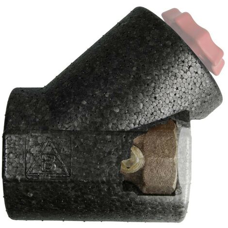 Coque d’isolation EPP DN32 pour vannes et robinets avec filetage femelle