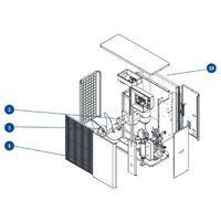Grille de sortie d'air pour pompe à chaleur de piscine et pompe à chaleur
