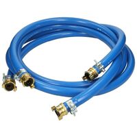 Tuyau de raccordement lot de 2 3 m bleu