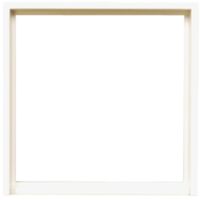 Cadre d'adaptateur 50x50 carré System 55 blanc pur brillant
