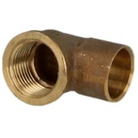 Raccord à braser laiton rouge coude 28 mm x 1’’ F/FF