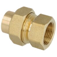 Raccord à braser en laiton rouge 22 mm x 1’’ F/FF étanchement conique