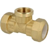 Té 32 mm 1’’ FF 32 mm pour tuyaux PE et PVC