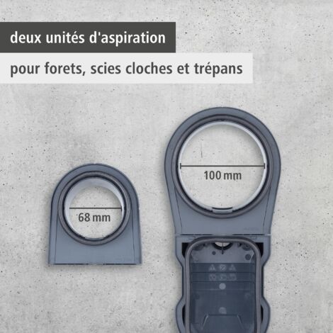 Wolfcraft Capot D’Aspiration Avec Glissière De Guidage Pour Meuleuses D’Angle 115-125 Mm
