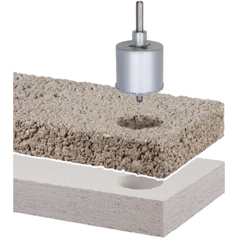 wolfcraft - Coffret de Trépans - Diamètre 33, 53, 68 mm, 2 Forets Centreur - Profondeur de coupe 55 mm - 5 pièces - réf. 1003000