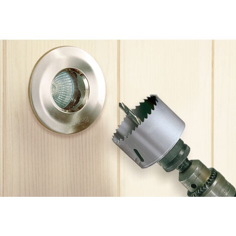 wolfcraft - Coffret de Scies Cloches BiM "Électricité" - Diamètre 40, 54, 65, 68, 74, 86 mm - Prof. de Coupe 40 mm - réf. 5423000