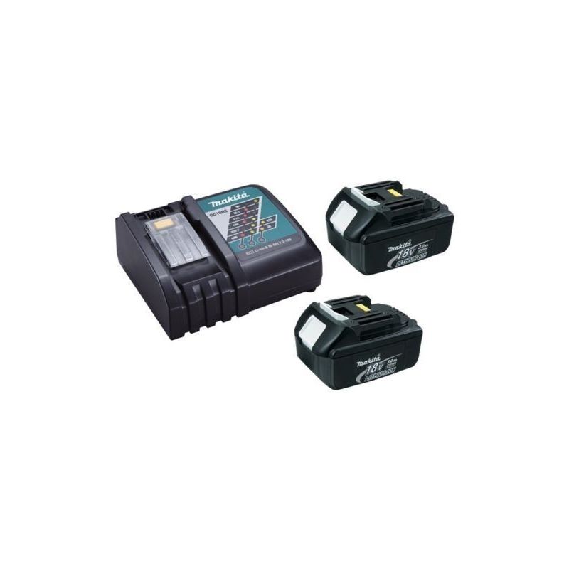 Chargeur rapide Makita DC18RC + 2 batteries 18v BL1840B 4Ah Li-ion LXT