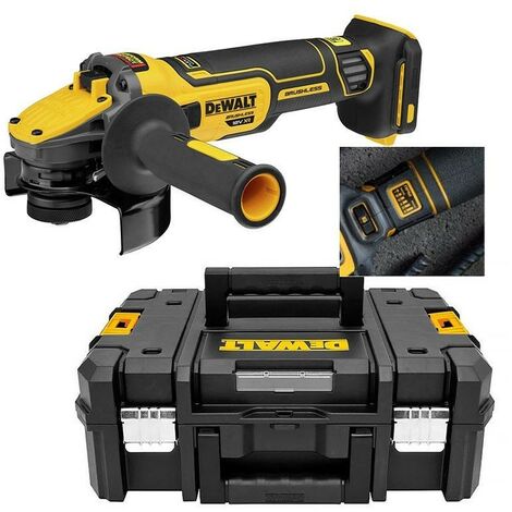 Dewalt – Meuleuse sans fil 18V – Disque 125 mm – Moteur Brushless – Vitesse variable 3000-9000 tr/min – Coffret T-STAK inclus (1/10)