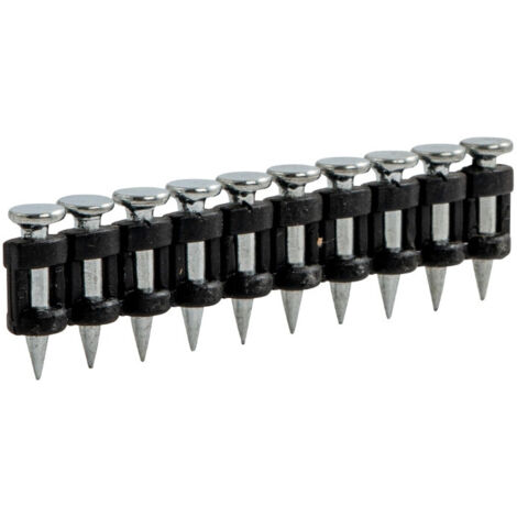 Lot de 500 clous béton lisses 2.7 x 20 mm – Pour fixation rails métalliques – Compatible cloueurs TJEP, BEA, HITACHI, MAKITA, SENCO