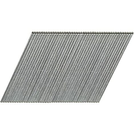 Hikoki – Clous de finition brads 16GA inclinés 20° 1,6 x 32 mm en acier galvanisé – Pour cloueurs compatibles – Lot de 2000 unités