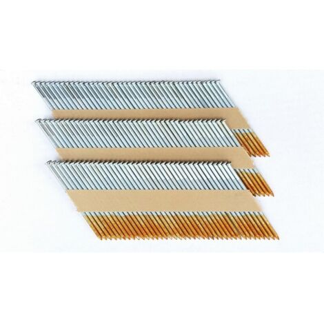 2200 CLOUS EN BANDE 34° 2.8 x 70 crantés acier brut (sans gaz)