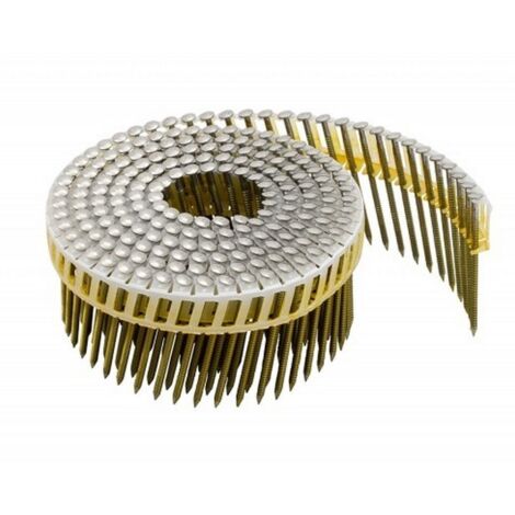 1050 CLOUS ROULEAUX PLATS 15/16° 2.3 x 50 crantés Inox A2 Bombée liaison pvc,6 rouleaux
