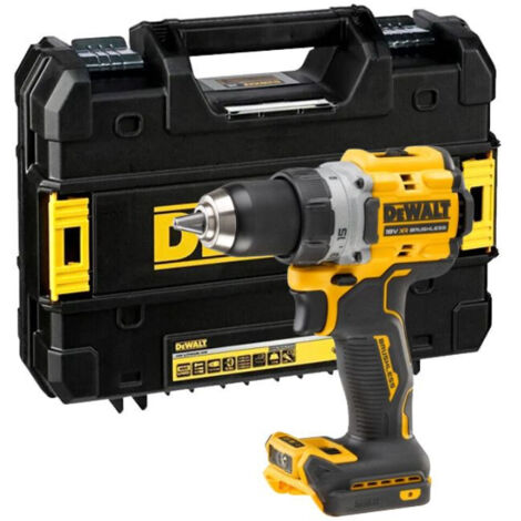 Dewalt – Perceuse-visseuse compacte 18V DCD800NTXJ – Moteur Brushless – Couple 90Nm – Capacité mandrin 1,5-13mm – Mallette TSTAK incluse