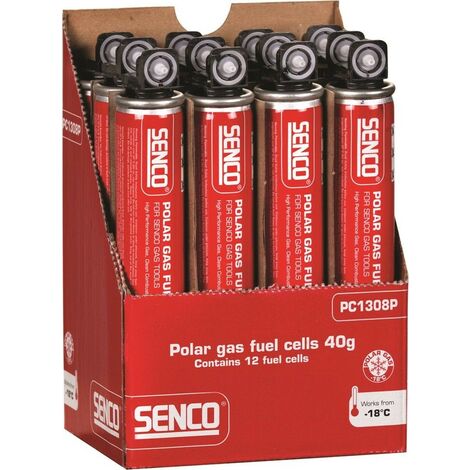 12 Cartouche de gaz SENCO PC1308P 40gr pour cloueur agrafeuse