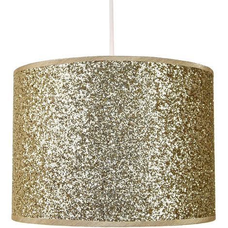 Modern And Designer Bright Gold Glitter, Small White Ceiling Lamp Shades Uk