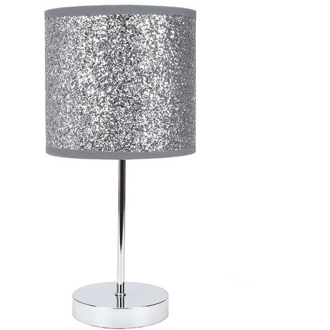 Novelty Silver Glitter Table Lamp, Argos Birdcage Table Lamps For Living Room