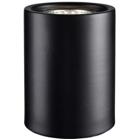 Small and Contemporary Matt Black LED Table/Floor Lamp Uplighter by Happy Homewares