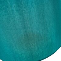 Traditionally Designed Small 8" Drum Lamp Shade in Unique Teal Faux Silk Fabric by Happy Homewares