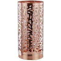 Unique and Beautiful Copper Plated Table Lamp with Strings of Crystal Beads by Happy Homewares