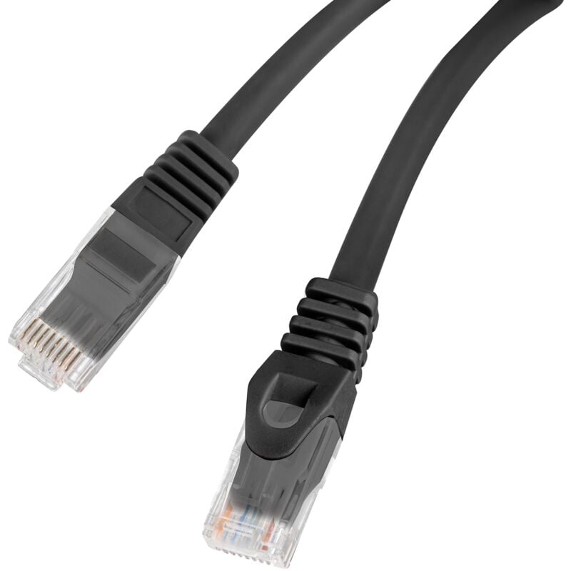 Cable de red ethernet 15 metros LAN S-STP RJ45 Cat.7 negro - Cablematic