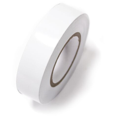 BeMatik - 0,15x19mm white electrical tape in 10m coil