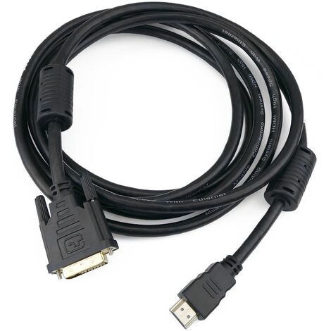 HDMI Cable HDMI type-A DVI-D male to male 3 m - Cablematic