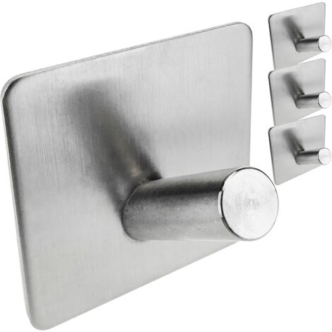 PrimeMatik - Stainless steel coat hook for wall mount. Clothes