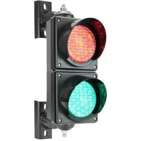 PrimeMatik - Traffic light for indoor and outdoor IP65 black 2 x 100mm ...