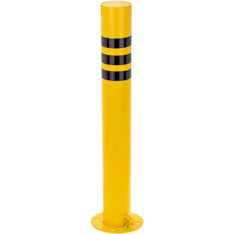 PrimeMatik - Steel nailed bollard with removable base 110x1000mm