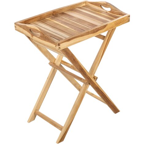 Outdoor folding shop tray tables