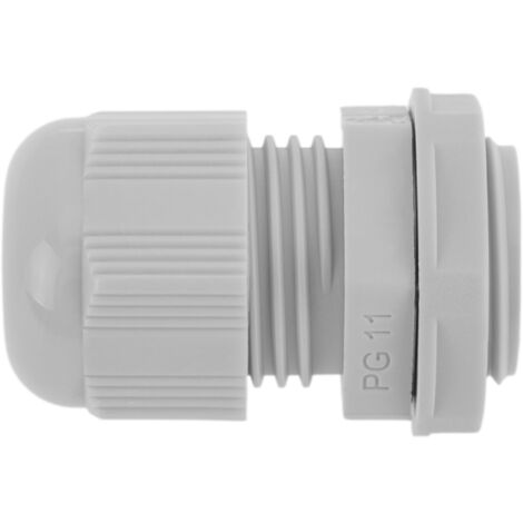 BeMatik - Light gray PG11 polyamide cable gland