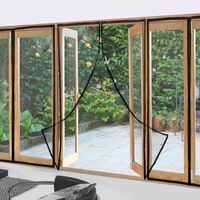 PrimeMatik - Mosquito screen for door 75 x 215 cm Insect screen window with magnetic closure