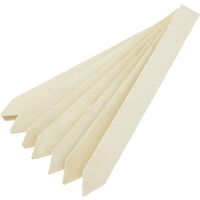 PrimeMatik - Wood stakes 20cm to label and tag plants. Kit of 8 labels and 1 marker
