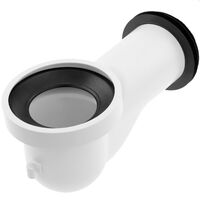 PrimeMatik - Angled toilet connection sleeve 90 ° ∅ 110mm