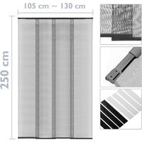 PrimeMatik - Mosquito net for door max 130 x 250 cm telescopic curtain