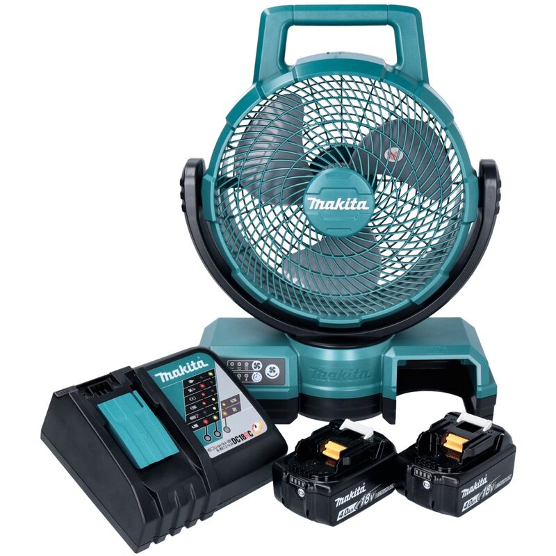 Ventilatore a batteria Makita DCF 203 RM 14,4 V - 18 V + 2x batteria 4,0 Ah  + caricabatterie