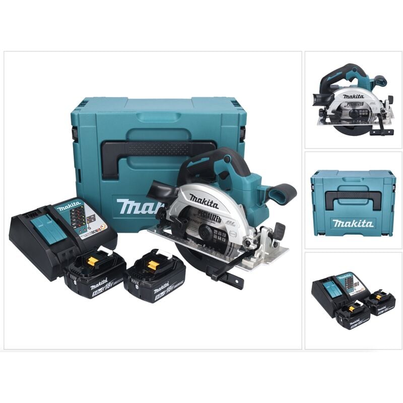 Makita SP6000J1 Sega Circolare 165mm con binario di guida 1,5M