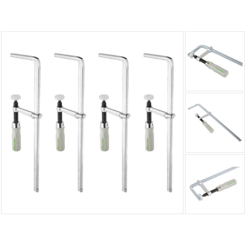Festool Set Di 2 Morsetti MFT-SP 488030 - Elementi Di Serraggio Per Banco Multifunzionale, Fissaggio Rapido Di Pezzi Rotondi E Piatti