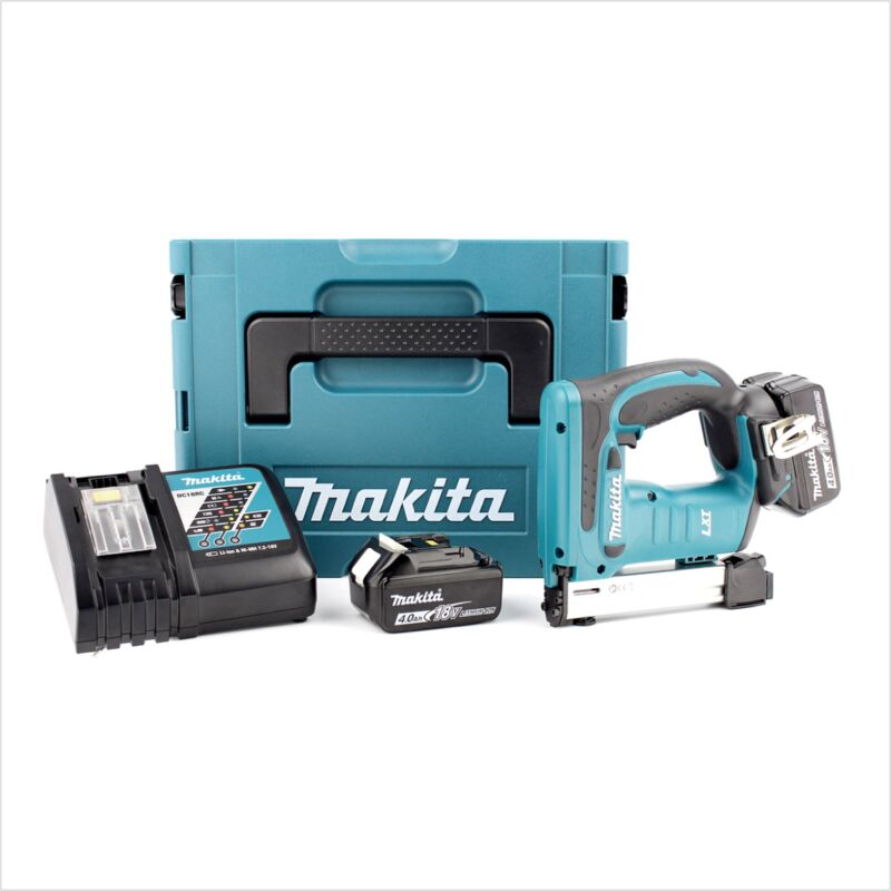 Makita DST 221 RMJ Graffettatrice a batteria 18V in valigetta Makpac + 2x  Batterie BL 1840 B 4,0 Ah + Caricabatterie DC 18 RC