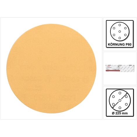 Bosch Best for Wood and Painting C470 Set di dischi abrasivi 225 mm P 80 25 pezzi ( 2608621028 ) (1/5)