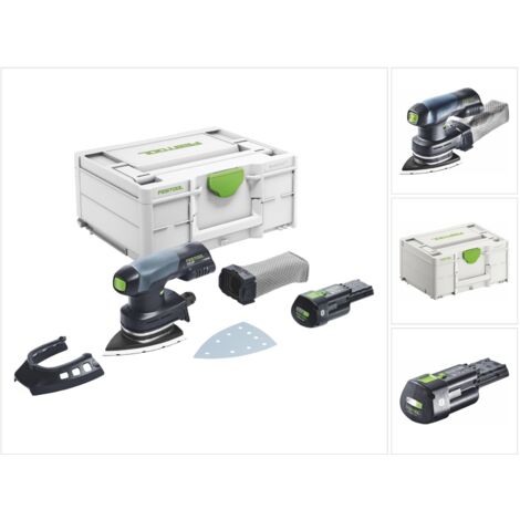 Festool DTSC 400-Basic Levigatrice a Delta a batteria 18 V 100 x 150 mm Brushless + 1x batteria 3,0 Ah + Systainer - senza caricabatterie